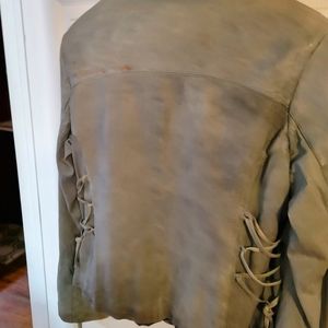 Womens leather blazer